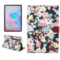Flower pattern faux leather flip case for Samsung Galaxy Tab S7 - New