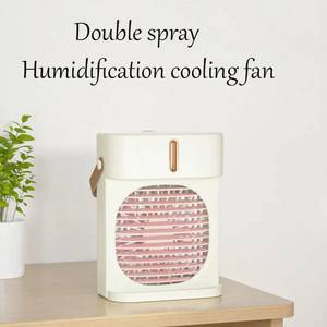Double-spray humidification water cooling rechargeable fan - New product image 2