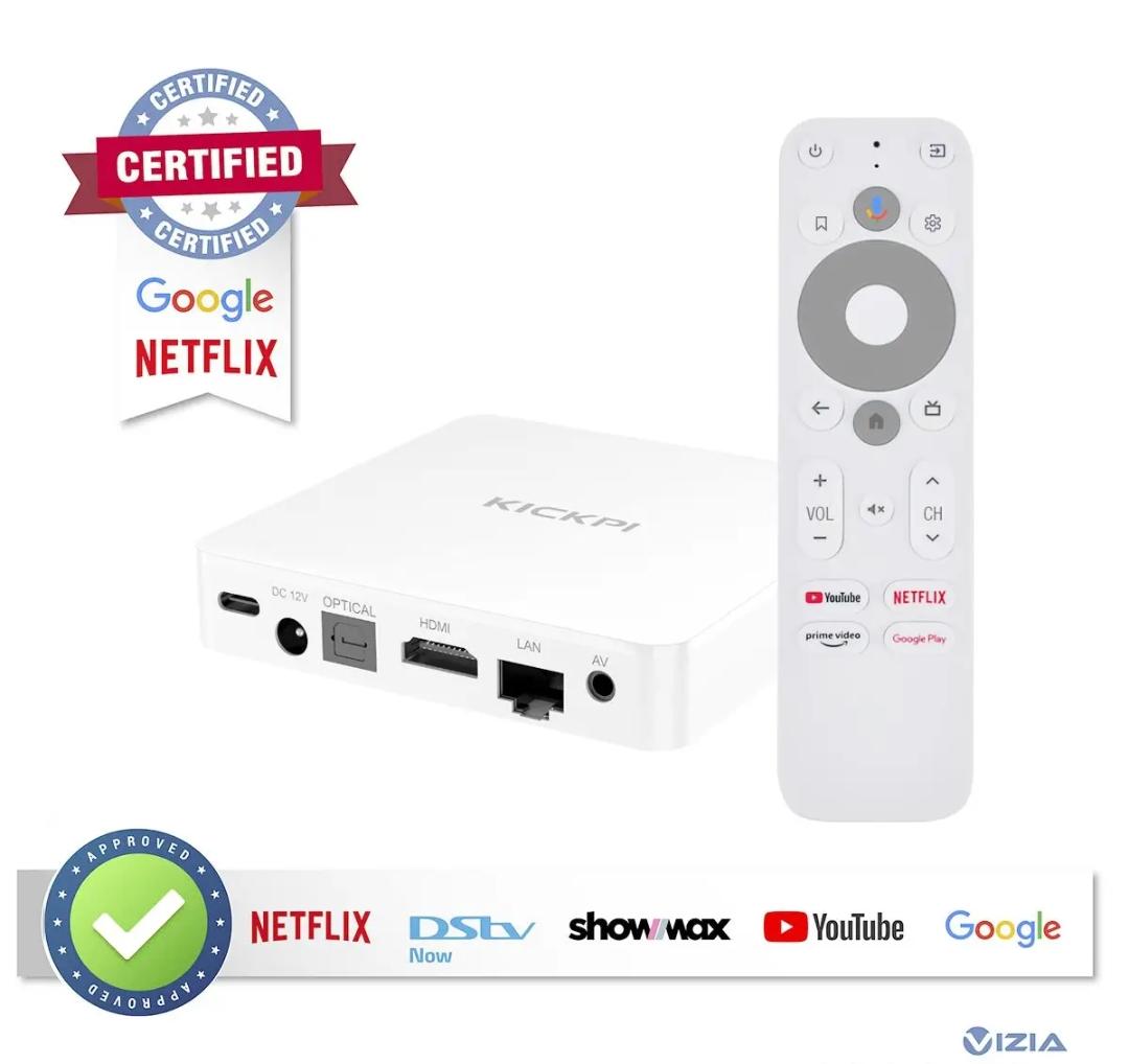 KICKPI Android TV Box 4K – Google Certified
