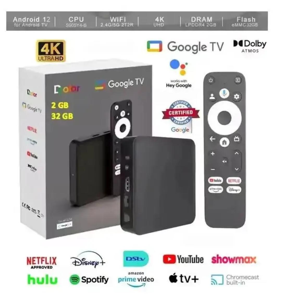 GD2 4K Google Certified Android TV Box