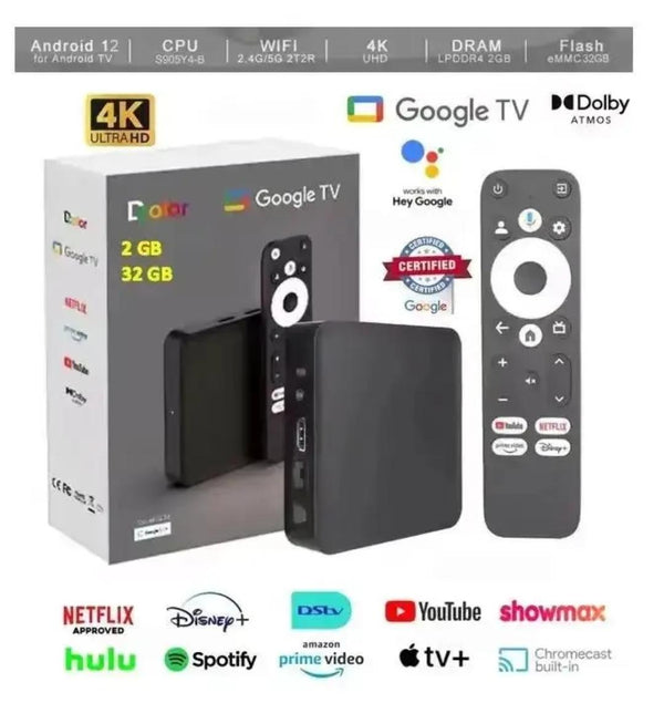 GD2 4K Google Certified Android TV Box