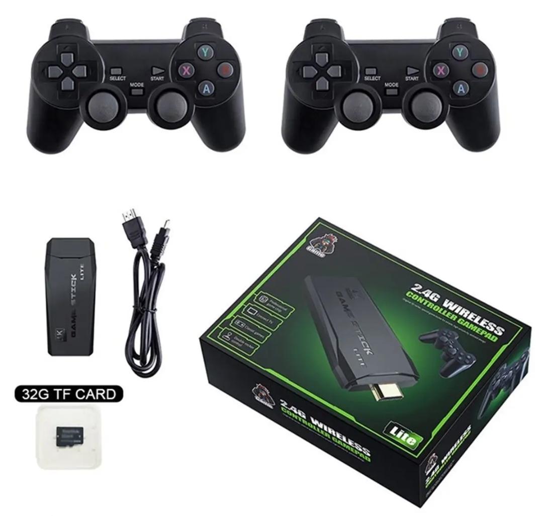 Gamestick 4K Ultra HD Game Stick – 2 Wireless Controllers Included