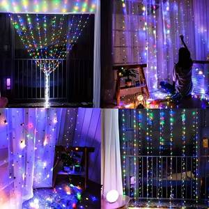 USB Powered Curtain Lights with Remote Control 3 X 3M RGB multicolor - New product image 3