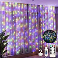 USB Powered Curtain Lights with Remote Control 3 X 3M RGB multicolor - New