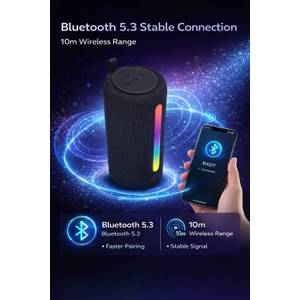 Portable bluetooth speaker wireless RGB light TWS stereo speaker - New product image 6