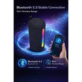 Portable bluetooth speaker wireless RGB light TWS stereo speaker - New product image 6