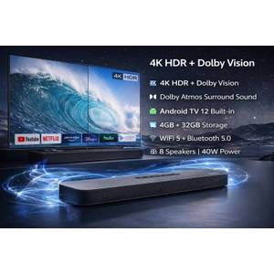 MECOOL KS3 4K android TV soundbar dolby atmos 8 speakers 40W - New product image 1