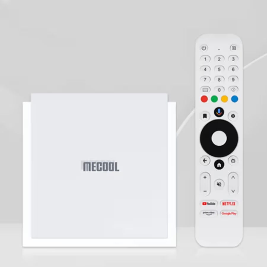 MECOOL KM2 Plus Deluxe | Flagship 4K Certified Android TV Box | 4GB+32GB