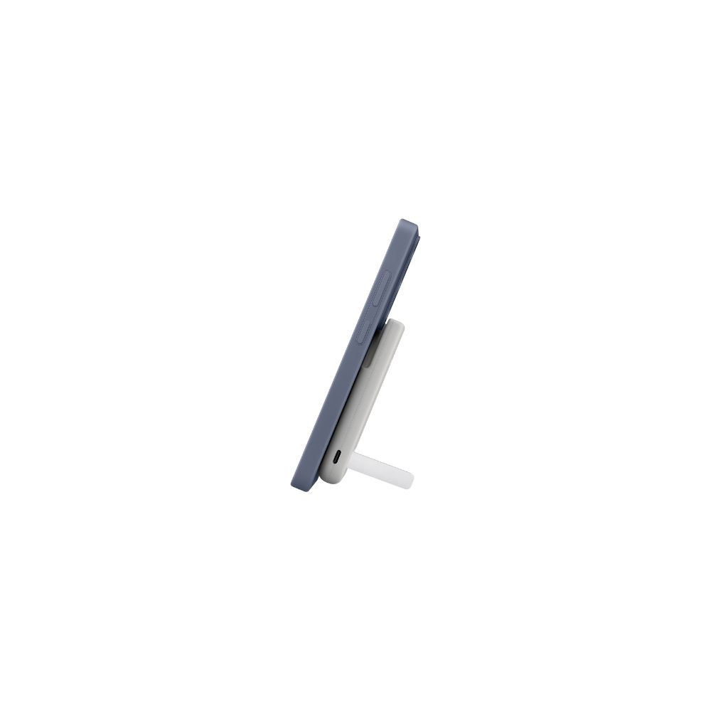 Samsung 5000mAh Magnetic Battery Pack with kickstand deployed - side view