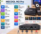 MECOOL M2 Pro 4K Google TV Box | Smart Streaming | WiFi & Bluetooth 5.0