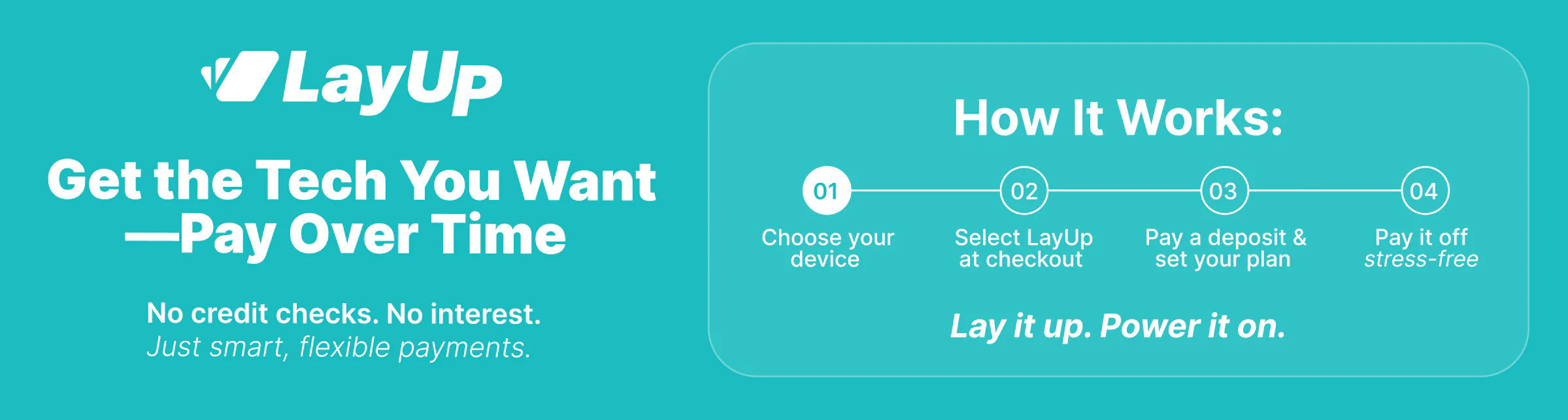 LayUp flexible payments banner